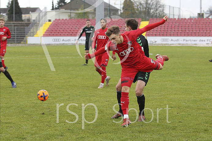 Fussball - A-Junioren Bundesliga - Ingolstadt - Saison 2019/2020 - FC Ingolstadt 04 - Greuther Fürth - 09.11.2019 -  Foto: Ralf Lüger