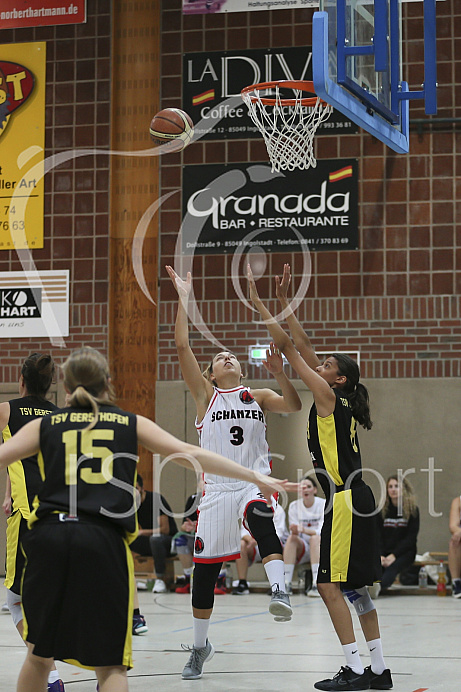 Basketball - Frauen - Bezirksoberliga - Saison 2018/2019 - Schanzer Baskets Ingolstadt (MTV) - TSV Gersthofen - 13.10.2018 -  Foto: Ralf L