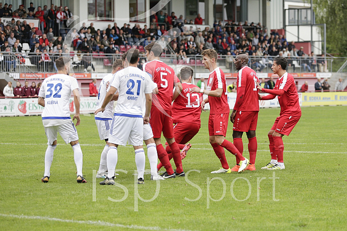 Fussball, Bayernliga Süd - Saison 2017/2018 - TSV Rain - FC Ismaning - 1.09.2017 Fussball, Bayernliga Süd - Saison 2017/2018 - TSV Rain - FC Ismaning - 1.09.2017