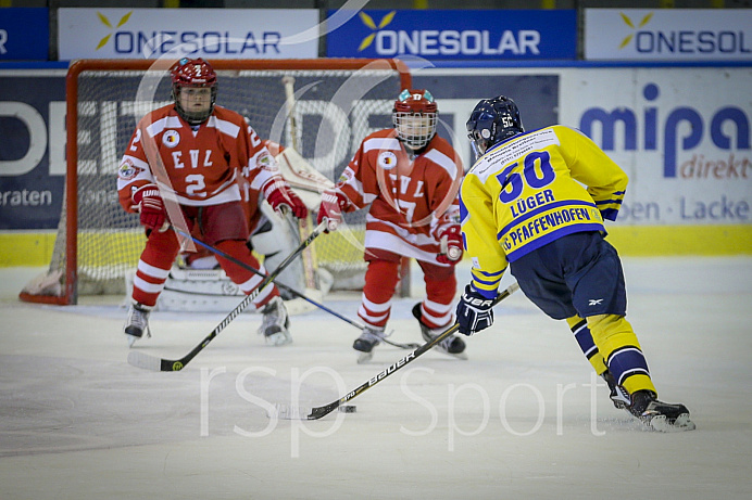 Eishockey, Knaben, Landesliga, Saison 2018/2019, Spiel 3, 14.10.2018, EC Pfaffenhofen - EV Landshut, Foto: Ralf L