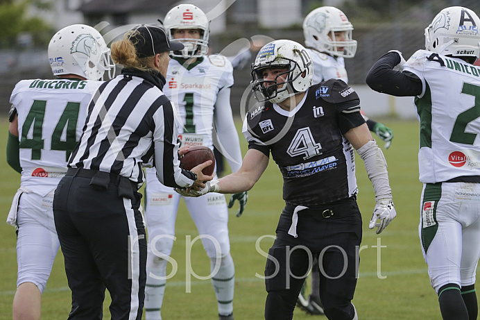 Football, GFL1, Saison 2019, Ingolstadt Dukes - Schwäbisch Hall - Spiel 1l - 04.05.2019