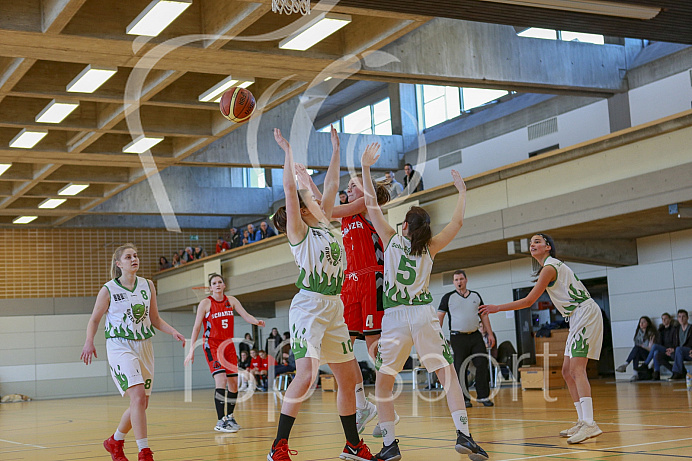 Frauen Basketball Bayernliga BYLDS - Saison 2017/2018 - SSV Schrobenhausen Green Devilds - MSG Ingolstadt/Etting -  Foto: Ralf Lüger