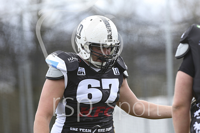 Football, GFL1, Saison 2019, Vorbereitungs-Camp Ingolstadt Dukes vs. Landsberg X-Press, 16.03.2019 Football, GFL1, Saison 2019, Vorbereitungs-Camp Ingolstadt Dukes vs. Landsberg X-Press, 16.03.2019