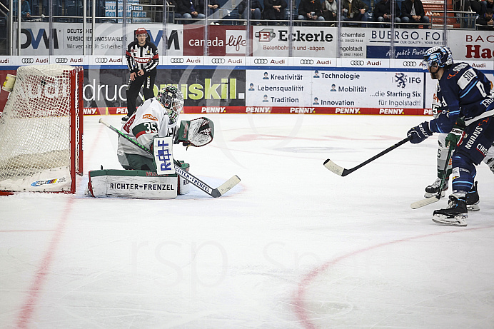 Eishockey - Herren - DEL - Saison 2021/2022 -   ERC Ingolstadt - Augsburger EV - Foto: Ralf Lüger