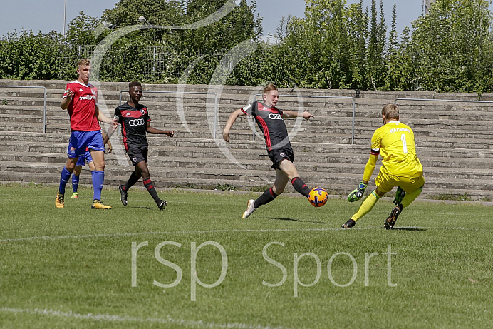 Fussball - B-Junioren Bundesliga - Ingolstadt - Saison 2018/2019 - FC Ingolstadt 04 - SpVgg Unterhaching - 12.08.2018 -  Foto: Ralf L