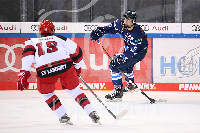 DNL - Eishockey - Saison 2019/2020 - 17.10.2020 - ERC Ingolstadt - EV Landshut - Foto: Ralf Lüger