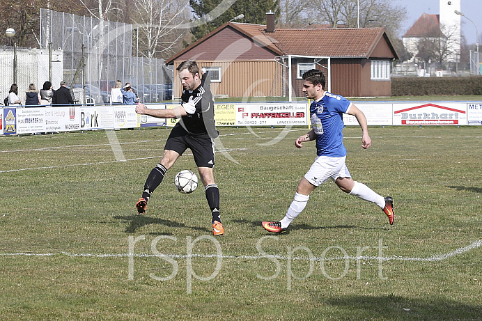 Fussball - Herren - Kreisliga Augsburg- Saison 2018/2019 - DJK Langenmosen - SC Griesbeckerzell - 24.03.2019 -  Foto: Ralf Lüger/rsp-sport.de