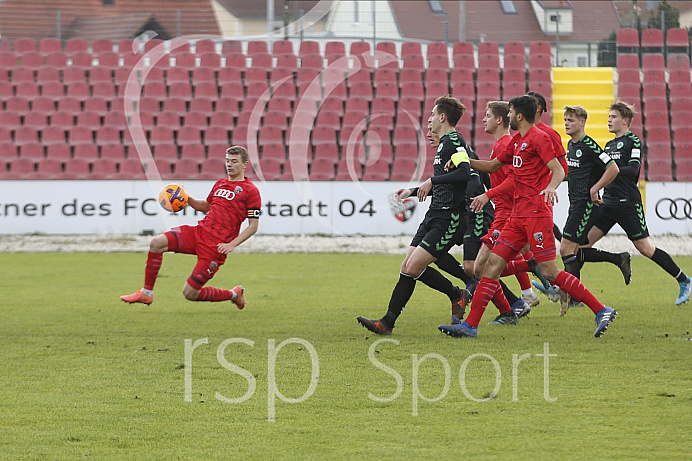 Fussball - A-Junioren Bundesliga - Ingolstadt - Saison 2019/2020 - FC Ingolstadt 04 - Greuther Fürth - 09.11.2019 -  Foto: Ralf Lüger