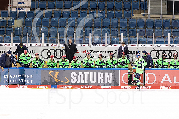 Eishockey - Herren - DEL - Saison 2020/2021 -   ERC Ingolstadt - Straubing Tigers - Foto: Ralf Lüger