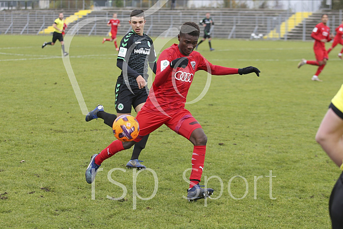 Fussball - A-Junioren Bundesliga - Ingolstadt - Saison 2019/2020 - FC Ingolstadt 04 - Greuther Fürth - 09.11.2019 -  Foto: Ralf Lüger