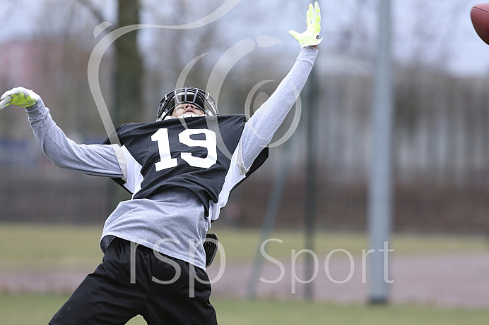 Football, GFL1, Saison 2019,  Vorbereitungs-Camp Ingolstadt Dukes vs. Landsberg X-Press, 16.03.2019