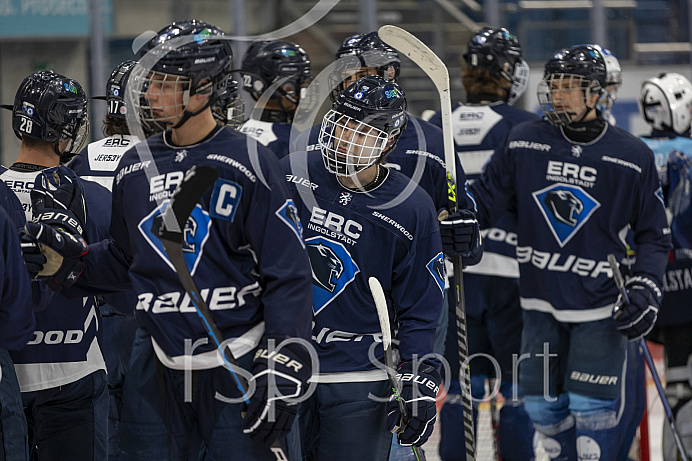 DNL - Eishockey - Saison 2023/2024  - Testspiel - ERC - Linz - Foto: Ralf Lüger