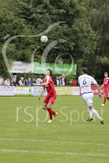 Fussball, Bayernliga Süd - Saison 2017/2018 - TSV Rain - FC Ismaning - 1.09.2017 Fussball, Bayernliga Süd - Saison 2017/2018 - TSV Rain - FC Ismaning - 1.09.2017