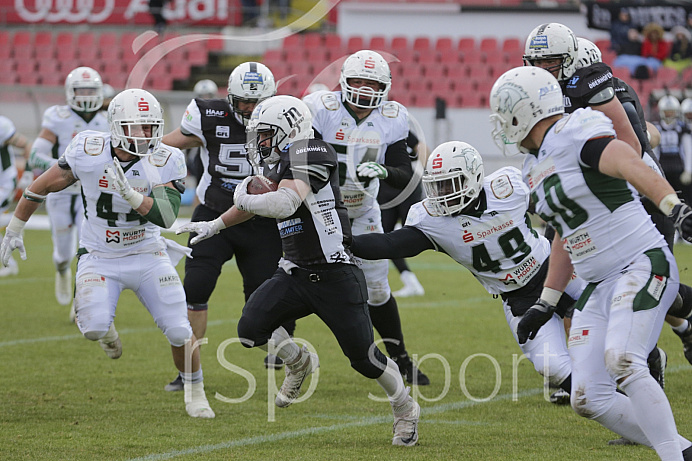 Football, GFL1, Saison 2019, Ingolstadt Dukes - Schwäbisch Hall - Spiel 1l - 04.05.2019