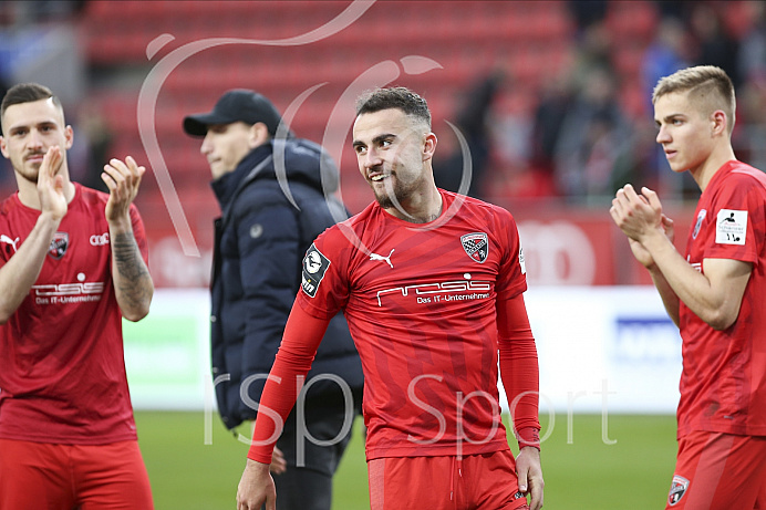 Fussball - 3. Bundesliga - Ingolstadt - Saison 2019/2020 - FC Ingolstadt 04 - M1. FC Kaiserlautern - 01.02.2020 -  Foto: Ralf Lüger