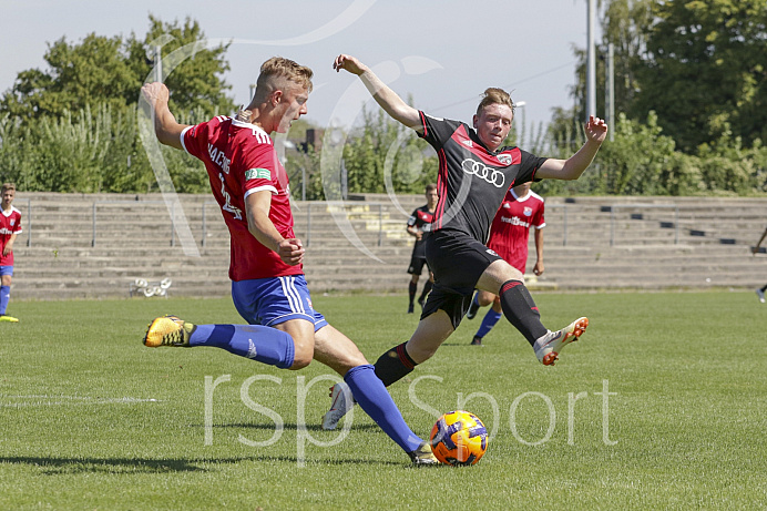 Fussball - B-Junioren Bundesliga - Ingolstadt - Saison 2018/2019 - FC Ingolstadt 04 - SpVgg Unterhaching - 12.08.2018 -  Foto: Ralf L