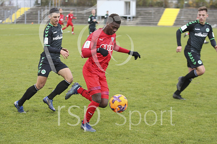 Fussball - A-Junioren Bundesliga - Ingolstadt - Saison 2019/2020 - FC Ingolstadt 04 - Greuther Fürth - 09.11.2019 -  Foto: Ralf Lüger