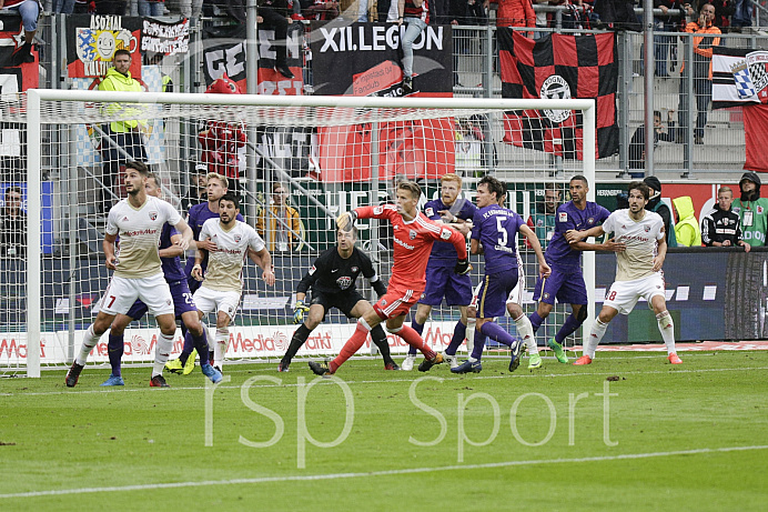 Fussball, 2. Bundesliga, Saison 2017/2018, FC Ingolstadt - Erzgebirge Aue