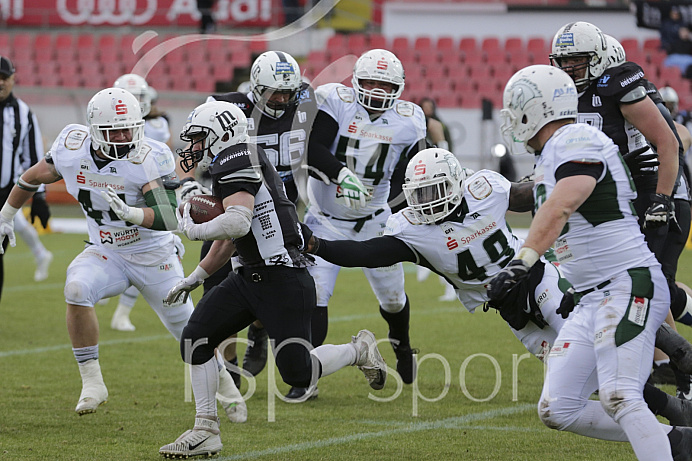 Football, GFL1, Saison 2019, Ingolstadt Dukes - Schwäbisch Hall - Spiel 1l - 04.05.2019