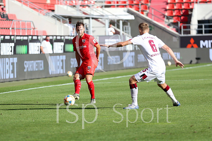 Fussball - 3. Bundesliga - Ingolstadt - Saison 2019/2020 - FC Ingolstadt 04 - 1. FC Nürnberg - Relegation Rückspiel - 11.07.2020 -  Foto: Ralf Lüger/rsp-sport.de