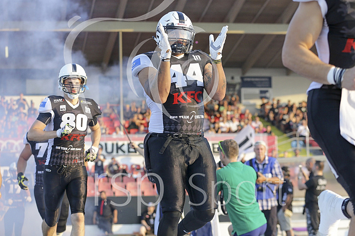 Football, GFL1, Saison 2018, Ingolstadt Dukes, Stuttgart Scorpions, 19.08.2018 Football, GFL1, Saison 2018, Ingolstadt Dukes, Stuttgart Scorpions, 19.08.2018