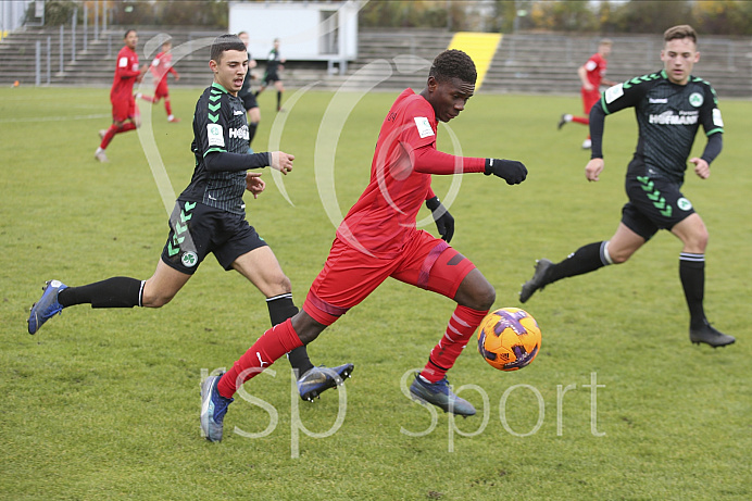 Fussball - A-Junioren Bundesliga - Ingolstadt - Saison 2019/2020 - FC Ingolstadt 04 - Greuther Fürth - 09.11.2019 -  Foto: Ralf Lüger