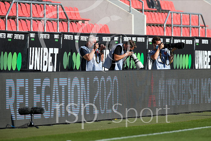 Fussball - 3. Bundesliga - Ingolstadt - Saison 2019/2020 - FC Ingolstadt 04 - 1. FC Nürnberg - Relegation Rückspiel - 11.07.2020 -  Foto: Ralf Lüger/rsp-sport.de