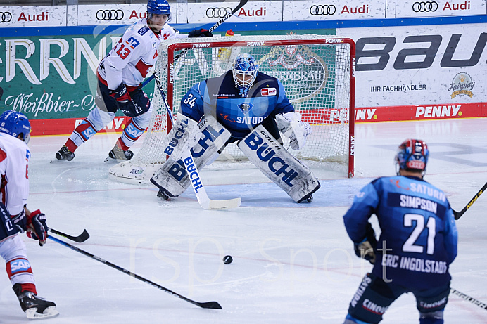 Eishockey - Herren - DEL - Saison 2020/2021 -   ERC Ingolstadt - Adler Mannheim - Foto: Ralf Lüger