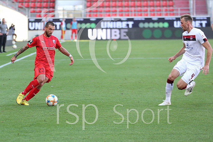Fussball - 3. Bundesliga - Ingolstadt - Saison 2019/2020 - FC Ingolstadt 04 - 1. FC Nürnberg - Relegation Rückspiel - 11.07.2020 - Foto: Ralf Lüger/rsp-sport.de Fussball - 3. Bundesliga - Ingolstadt - Saison 2019/2020 - FC Ingolstadt 04 - 1. FC Nürnberg - Relegation Rückspiel - 11.07.2020 - Foto: Ralf Lüger/rsp-sport.de
