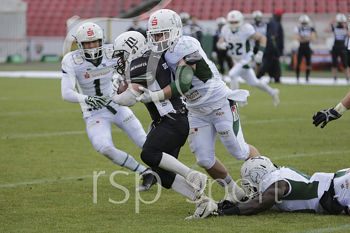Football, GFL1, Saison 2019, Ingolstadt Dukes - Schwäbisch Hall - Spiel 1l - 04.05.2019