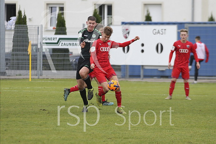 Fussball - A-Junioren Bundesliga - Ingolstadt - Saison 2019/2020 - FC Ingolstadt 04 - Greuther Fürth - 09.11.2019 -  Foto: Ralf Lüger
