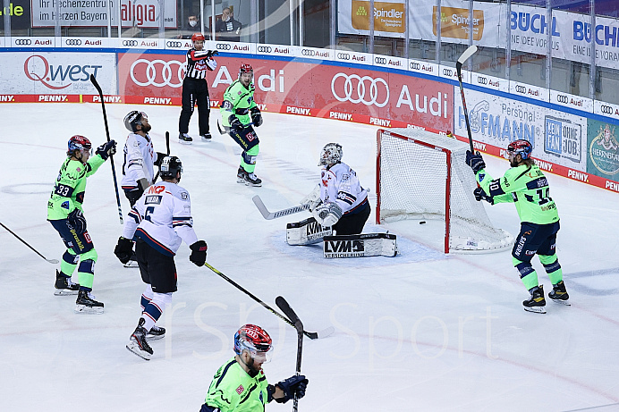 Eishockey - Herren - DEL - Saison 2020/2021 -   ERC Ingolstadt - Nürnberg Ice Tigers  - Foto: Ralf Lüger