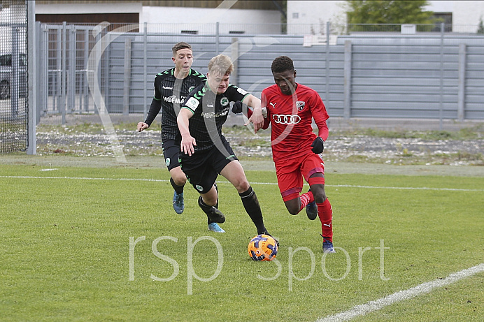 Fussball - A-Junioren Bundesliga - Ingolstadt - Saison 2019/2020 - FC Ingolstadt 04 - Greuther Fürth - 09.11.2019 -  Foto: Ralf Lüger