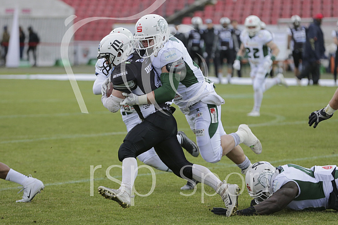 Football, GFL1, Saison 2019, Ingolstadt Dukes - Schwäbisch Hall - Spiel 1l - 04.05.2019