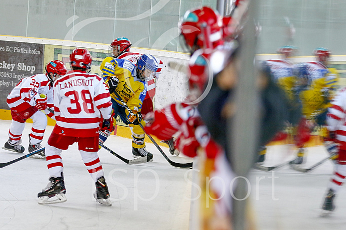 Eishockey, Knaben, Landesliga, Saison 2018/2019, Spiel 2, 06.10.2018, EC Pfaffenhofen - EV Landshut, Foto: Ralf L