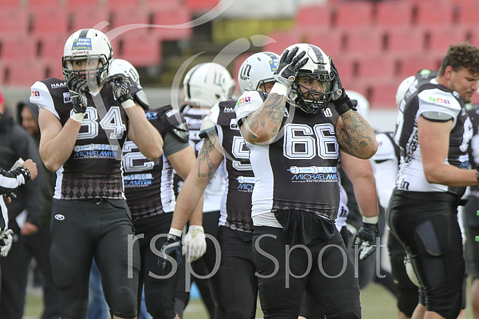 Football, GFL1, Saison 2019, Ingolstadt Dukes - Schwäbisch Hall - Spiel 1l - 04.05.2019