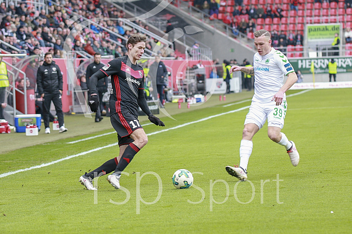 Fussball, 2. Bundesliga, Saison 2017/2018, 3.2.2018, FC Ingolstadt - SpVgg Greuther Fürth