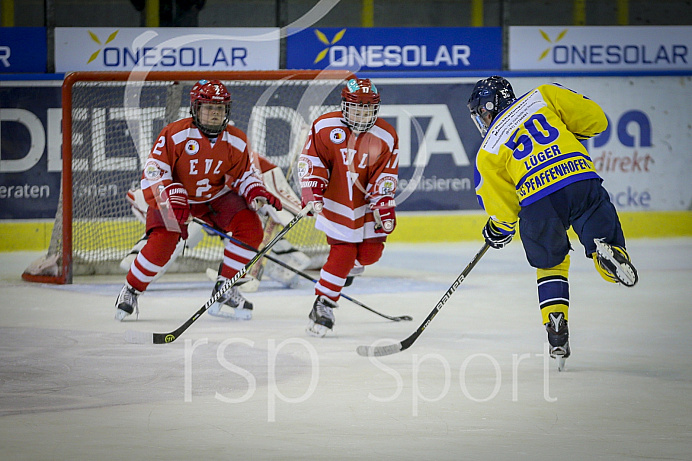 Eishockey, Knaben, Landesliga, Saison 2018/2019, Spiel 3, 14.10.2018, EC Pfaffenhofen - EV Landshut, Foto: Ralf L