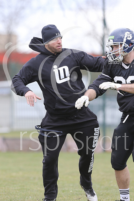 Football, GFL1, Saison 2019,  Vorbereitungs-Camp Ingolstadt Dukes vs. Landsberg X-Press, 16.03.2019