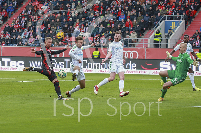 Fussball, 2. Bundesliga, Saison 2017/2018, 3.2.2018, FC Ingolstadt - SpVgg Greuther Fürth