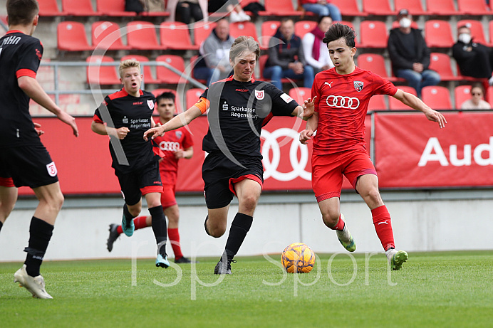 Fussball - B-Junioren - Relegation 2021  - FC Ingolstadt 04 - SSV Jahn Regensburg -  Foto: Ralf Lüger/rsp-sport.de