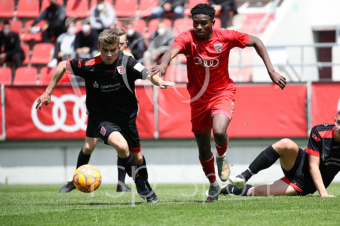 Fussball - B-Junioren - Relegation 2021  - FC Ingolstadt 04 - SSV Jahn Regensburg -  Foto: Ralf Lüger/rsp-sport.de