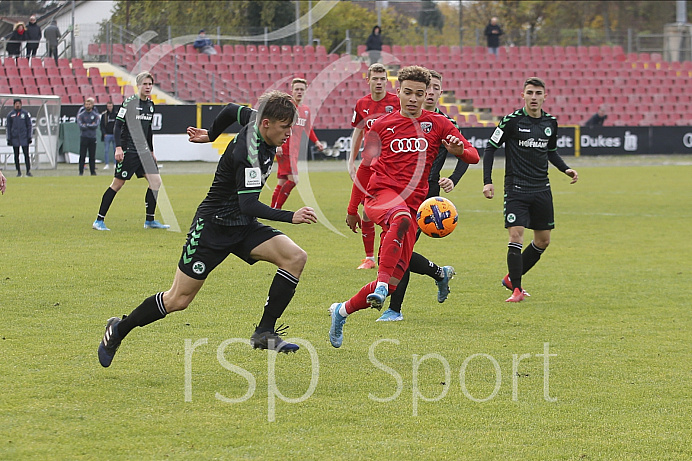 Fussball - A-Junioren Bundesliga - Ingolstadt - Saison 2019/2020 - FC Ingolstadt 04 - Greuther Fürth - 09.11.2019 -  Foto: Ralf Lüger