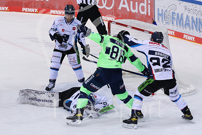 Eishockey - Herren - DEL - Saison 2020/2021 -   ERC Ingolstadt - Straubing Tigers - Foto: Ralf Lüger