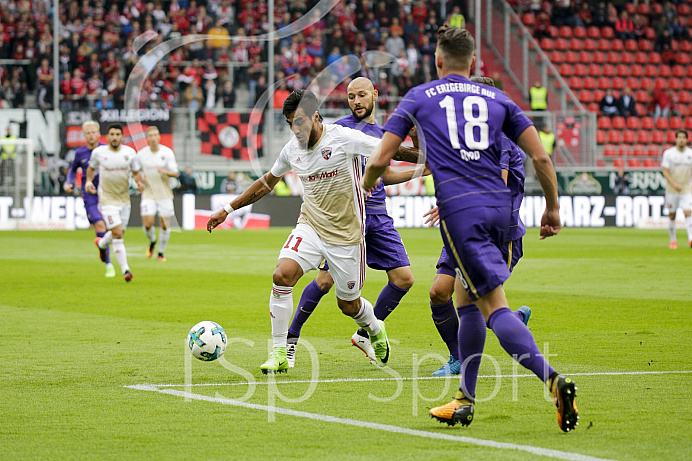 Fussball, 2. Bundesliga, Saison 2017/2018, FC Ingolstadt - Erzgebirge Aue