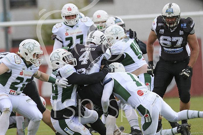 Football, GFL1, Saison 2019, Ingolstadt Dukes - Schwäbisch Hall - Spiel 1l - 04.05.2019