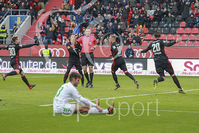 Fussball, 2. Bundesliga, Saison 2017/2018, 3.2.2018, FC Ingolstadt - SpVgg Greuther Fürth