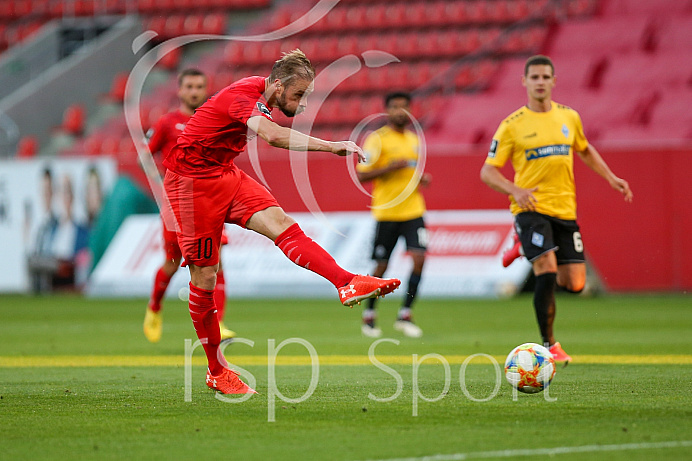 Fussball - 3. Bundesliga - Ingolstadt - Saison 2019/2020 - FC Ingolstadt 04 - Waldhof Mannheim - 24.06.2020 -  Foto: Ralf Lüger