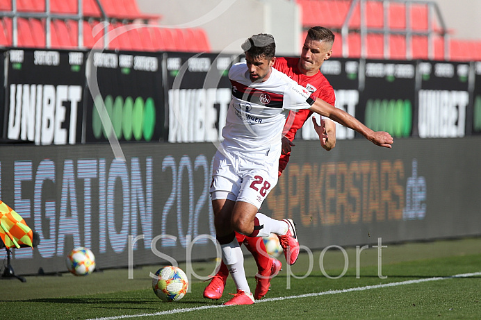 Fussball - 3. Bundesliga - Ingolstadt - Saison 2019/2020 - FC Ingolstadt 04 - 1. FC Nürnberg - Relegation Rückspiel - 11.07.2020 -  Foto: Ralf Lüger/rsp-sport.de