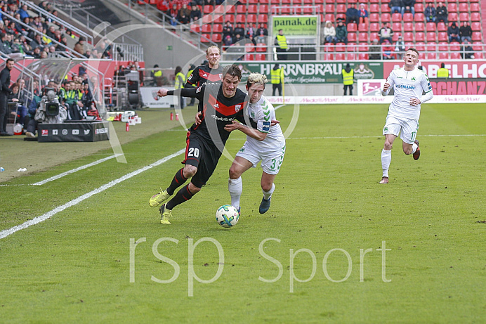 Fussball, 2. Bundesliga, Saison 2017/2018, 3.2.2018, FC Ingolstadt - SpVgg Greuther Fürth